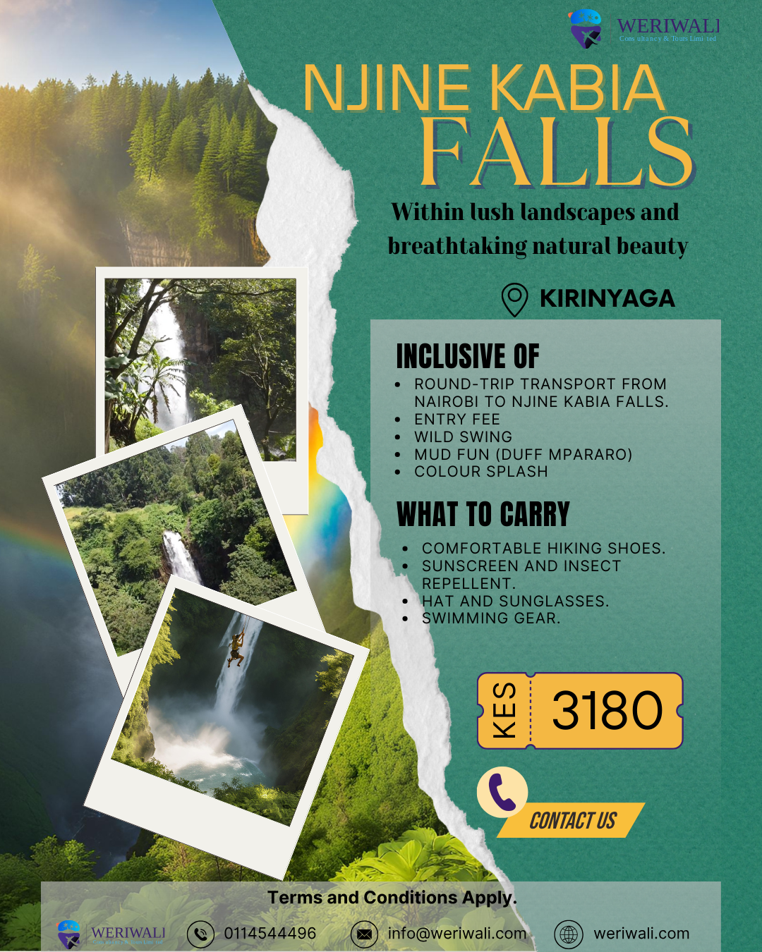 Njine Kabia Falls Package